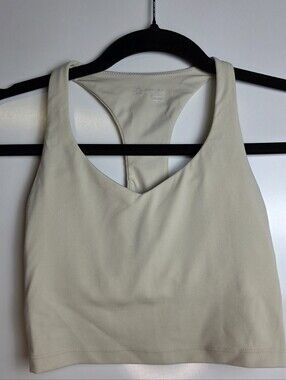 OFFLINE by Aerie Real Me Beige Racerback Longline Sports Bra XXS